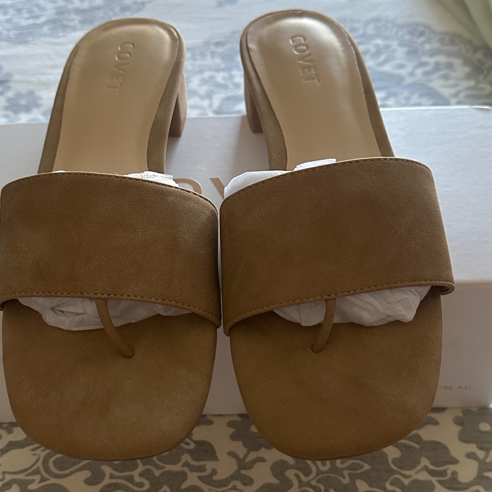 Covet Tan Women's Mules never worn